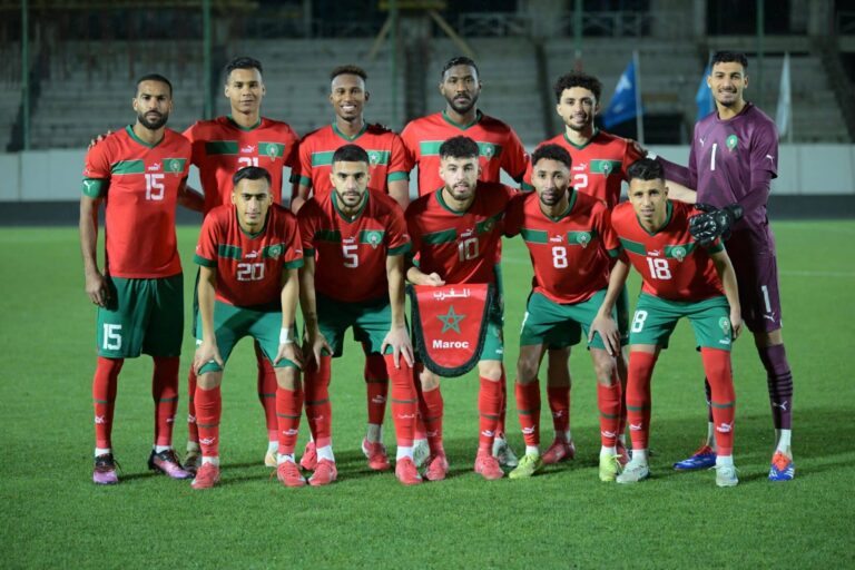 حصة تدريبية للمنتخب الوطني المغربي استعدادا لمباراة تنزانيا