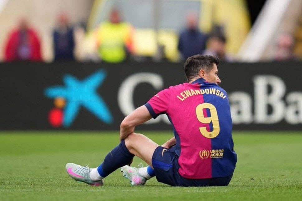 Robert Lewandowski, touché et incertain pour la finale de la Coupe du Roi