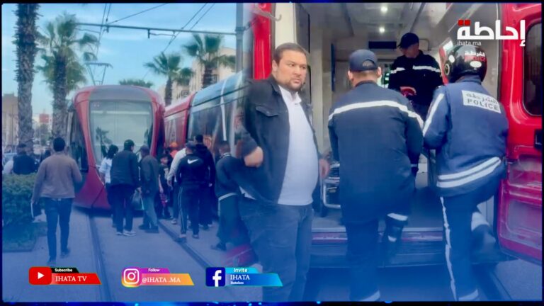 شخص ينجو من مو.ت محقق بعدما علق بين خطي للطرامواي بسيدي مومن (فيديو)