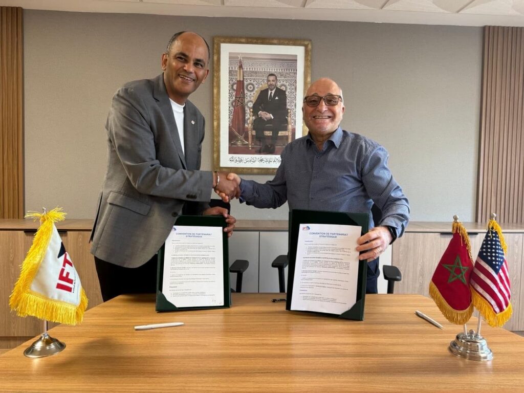 Le professeur Rachid Yazami lors de la signature du partenariat stratégique avec l’IFTL