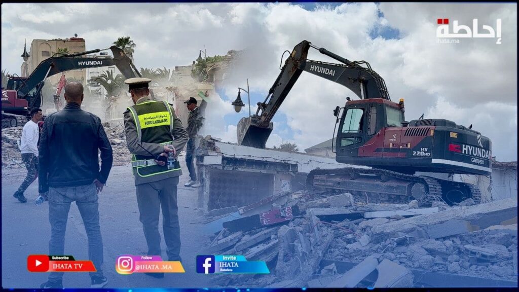 كازا.. السلطات تهدم أقدم محلات بمارشي سيدي مومن (فيديو)