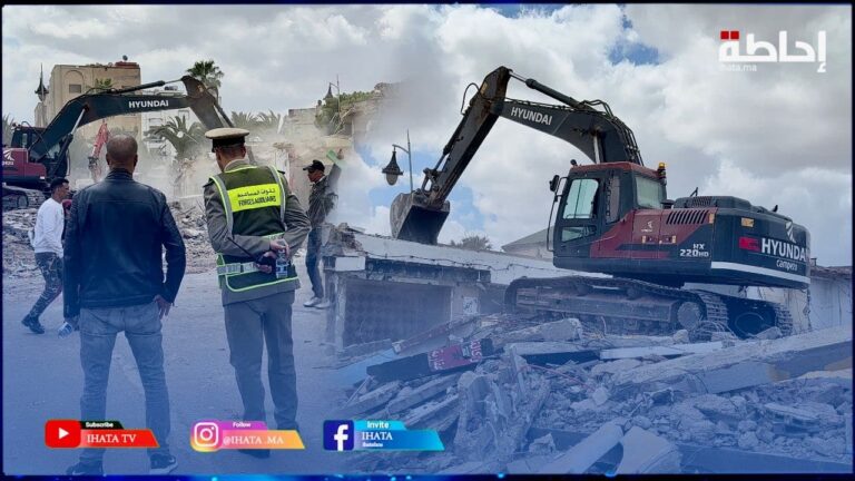 كازا.. السلطات تهدم أقدم محلات بمارشي سيدي مومن (فيديو)
