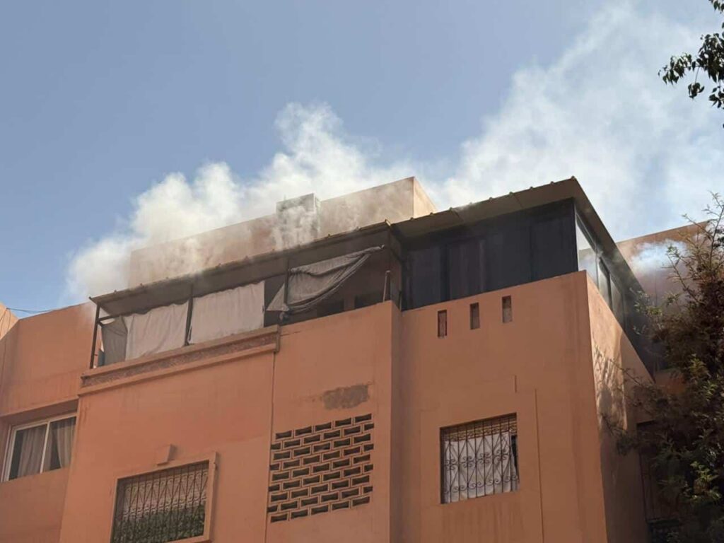 حريق مهول يجهز على شقة سكنية بمراكش