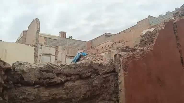 هزة أرضية تتسبب في انهيار جزئي لمنزل وسط المدينة العتيقة لمراكش