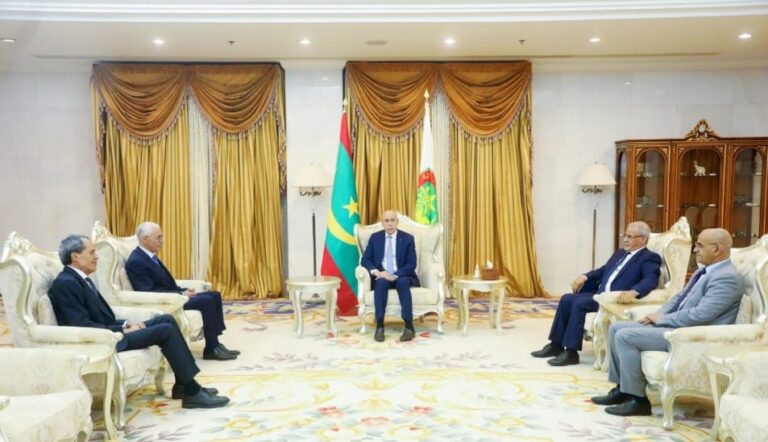 الرئيس الموريتاني يستقبل رئيس مجلس النواب راشيد الطالبي العلمي