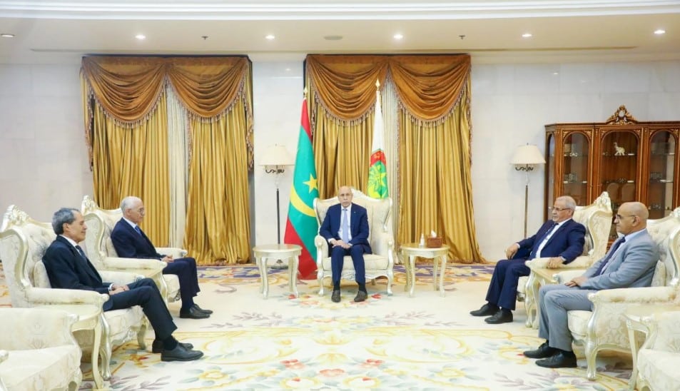 الرئيس الموريتاني يستقبل رئيس مجلس النواب راشيد الطالبي العلمي