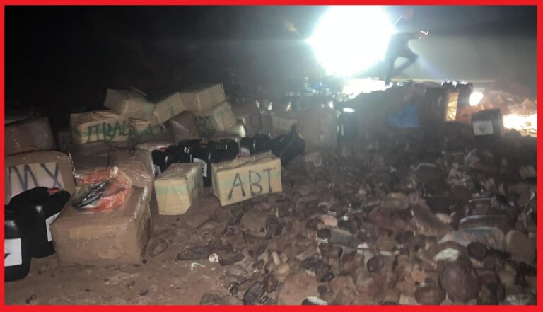إجهاض محاولة للتهريب الدولي للمخدرات وتنظيم الهجرة غير المشروعة وحجز طن و922 كيلوغراما من مخدر الشيرا