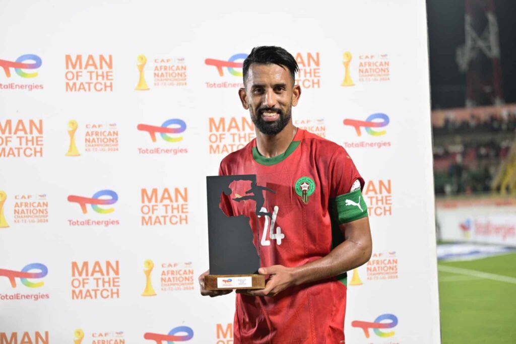 ”شان 2024”.. حريمات أفضل لاعب في مباراة المغرب وأنغولا