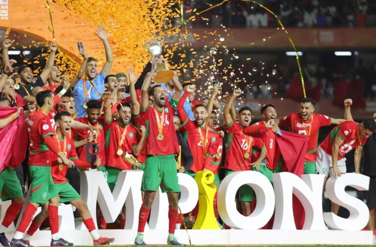 المنتخب المغربي يحرز اللقب