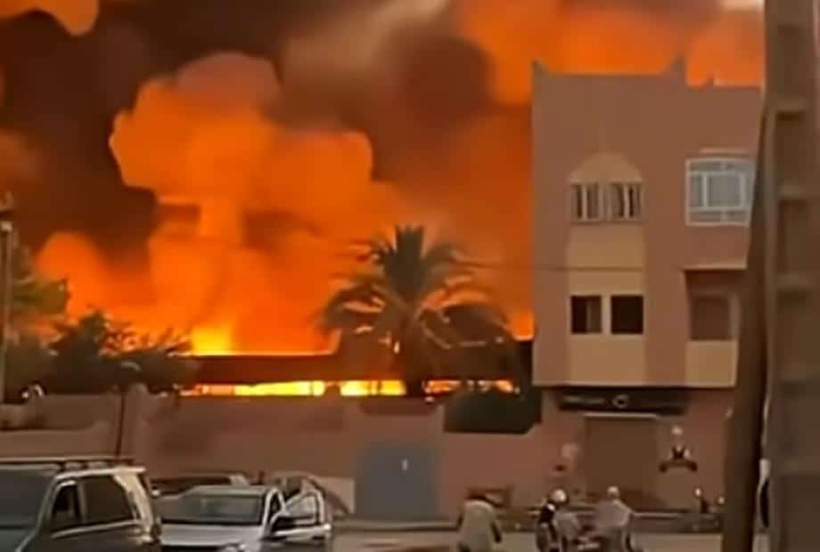 اندلاع حريق بسوق الريصاني دون تسجيل ضحايا