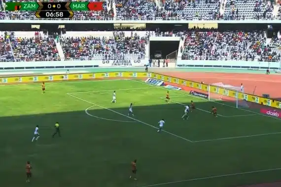 المنتخب المغربي يتقدم على زامبيا في الشوط الأول