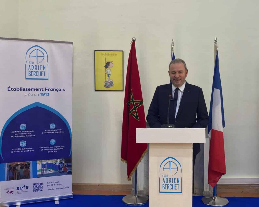 سفير فرنسا يفتتح المبنى الجديد لمدرسة بيرشي بطنجة مع انطلاق الدخول المدرسي 2025
