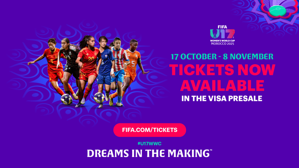 انطلاق البيع المسبق لتذاكر مونديال السيدات U17 بالمغرب