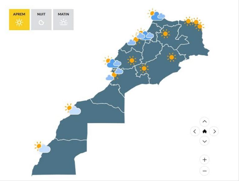 الأطلس توقعات أحوال الطقس ليوم الأحد