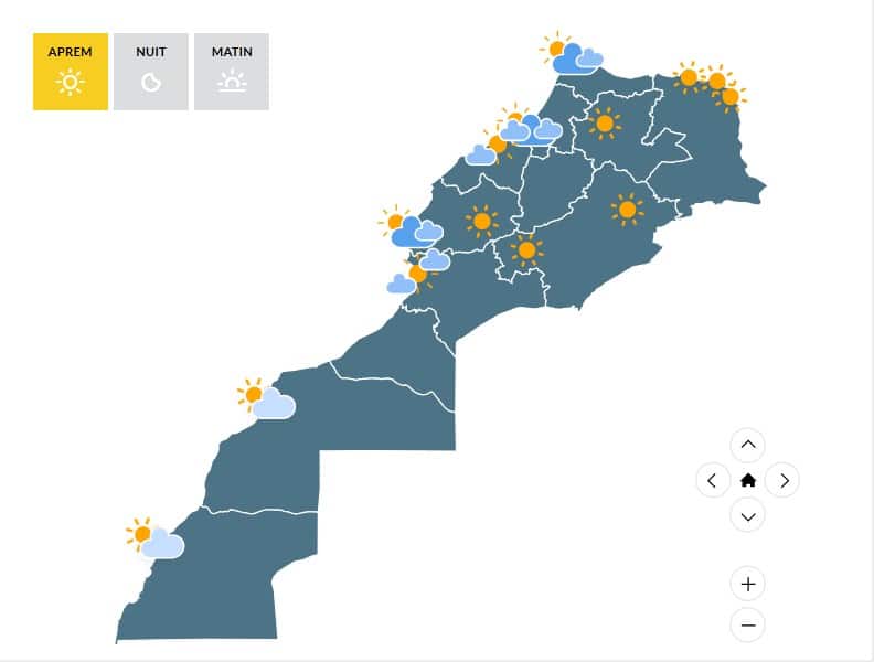 الأطلس توقعات أحوال الطقس ليوم الأحد