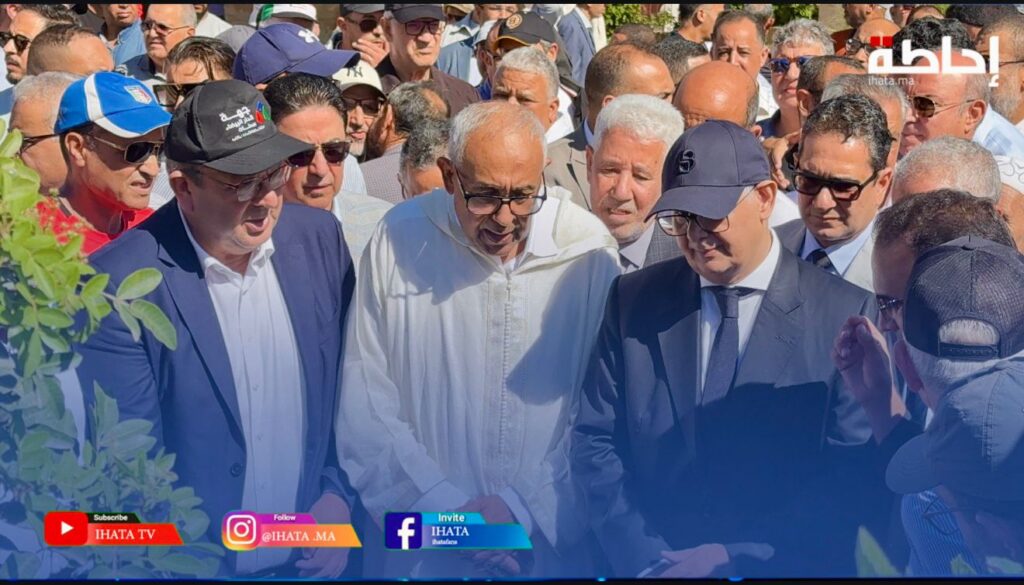 نزار بركة يشارك في تشييع جنازة والد المفتش العام لحزب الاستقلال