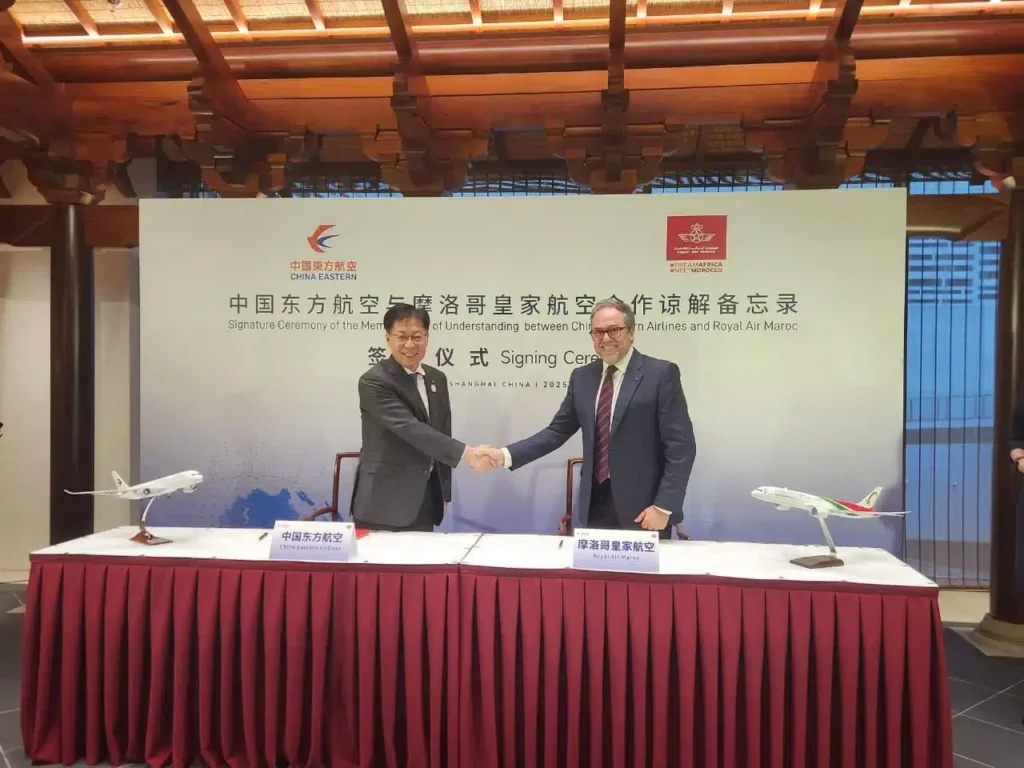 الخطوط الملكية المغربية وChina Eastern Airlines يربطان الصين بإفريقيا
