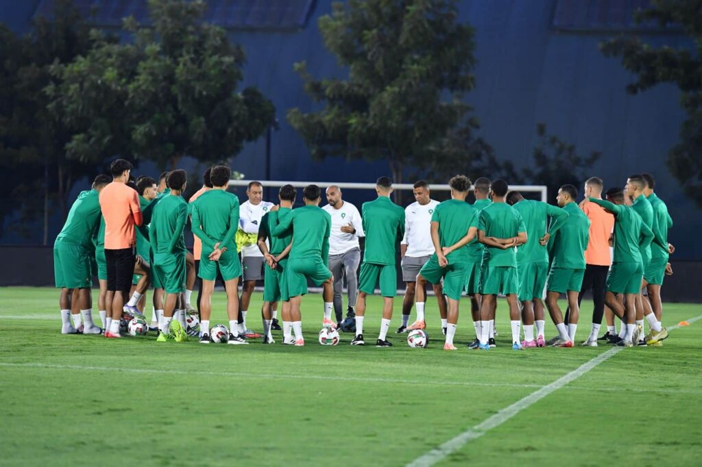 المنتخب الوطني يخوض حصة تدريبية مفتوحة أمام وسائل الإعلام قبل مواجهة الكونغو