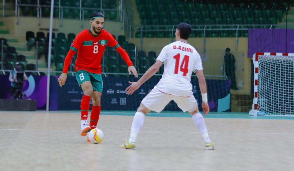 تعادل المنتخب الوطني المغربي لكرة القدم داخل القاعة مع نظيره الإيراني