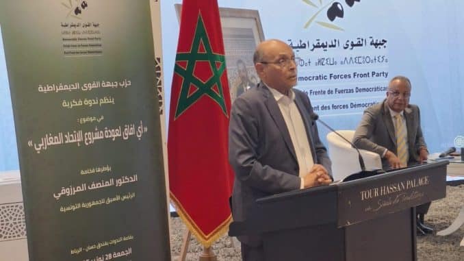 الرئيس الأسبق للجمهورية التونسية، محمد المنصف المرزوقي