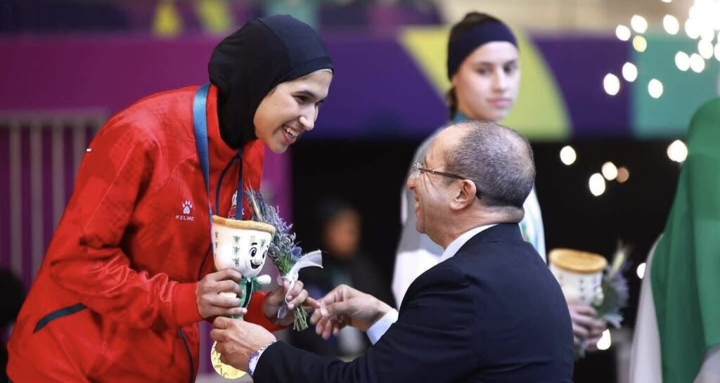 البطلة المغربية أمينة الدحاوي