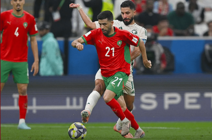 المغرب الرديف يحسم موقعة السعودية ويتأهل لدور ربع كأس العرب