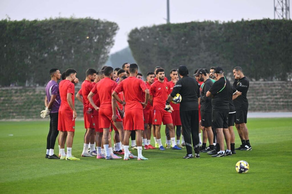 قبل مواجهة عمان في كأس العرب.. بنعبيد وبوغرين: جاهزون للفوز والتأهل