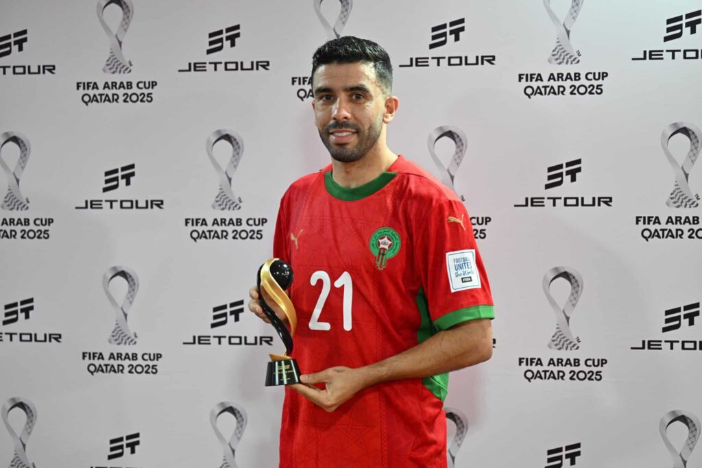 كريم البركاوي أفضل لاعب في مباراة المغرب أمام جزر القمر