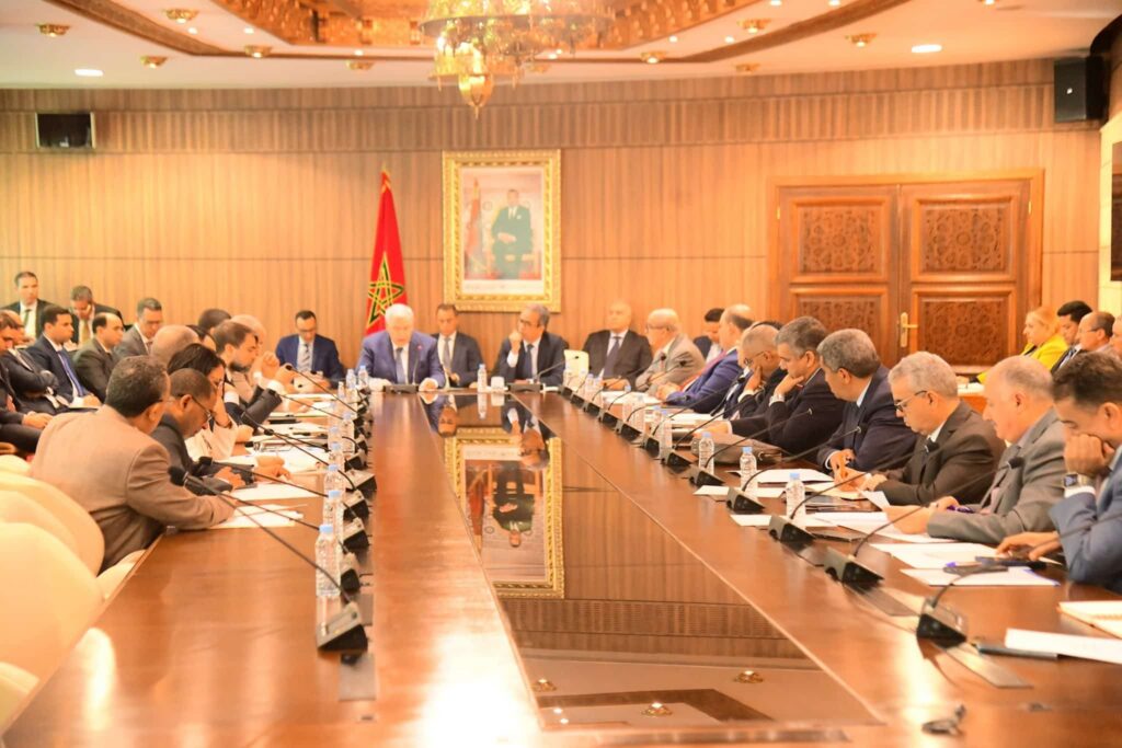 وزير الداخلية، عبد الوافي لفتيت، في اجتماع لجنة الداخلية بمجلس المستشارين