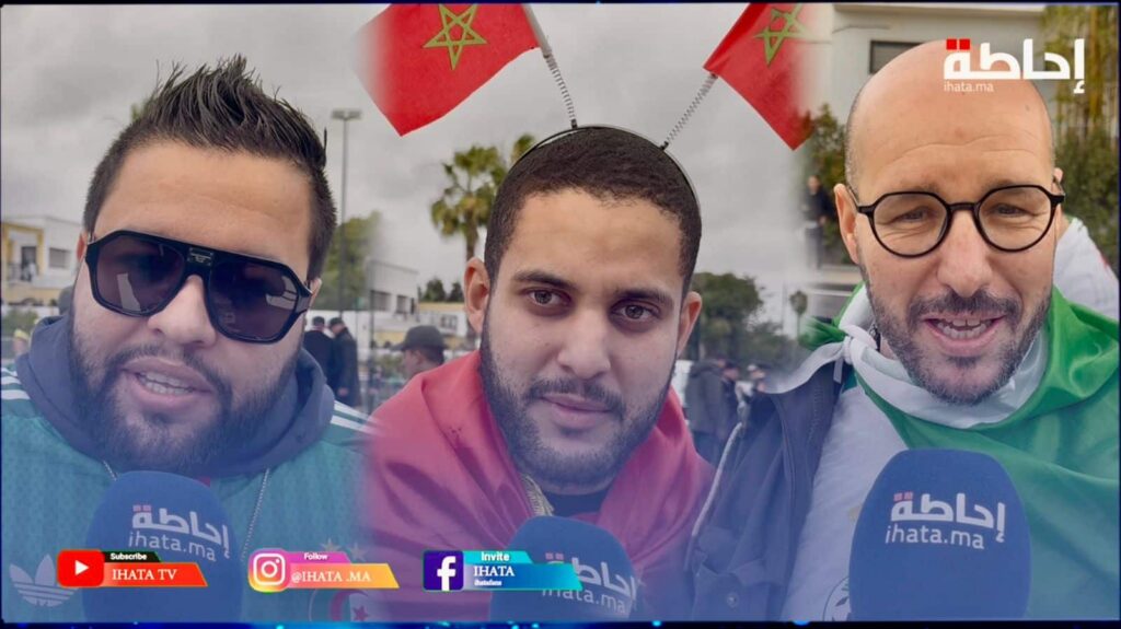 الجماهير الجزائرية تحج بقوة إلى ملعب مولاي الحسن وتتوقع فوز منتخبهم بحصة عريضة على غينيا الاستوائية (فيديو)