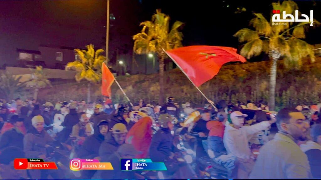 فرحة شعبية عارمة تعم عين الذياب بعد تتويج المغرب بكأس العرب (فيديو)