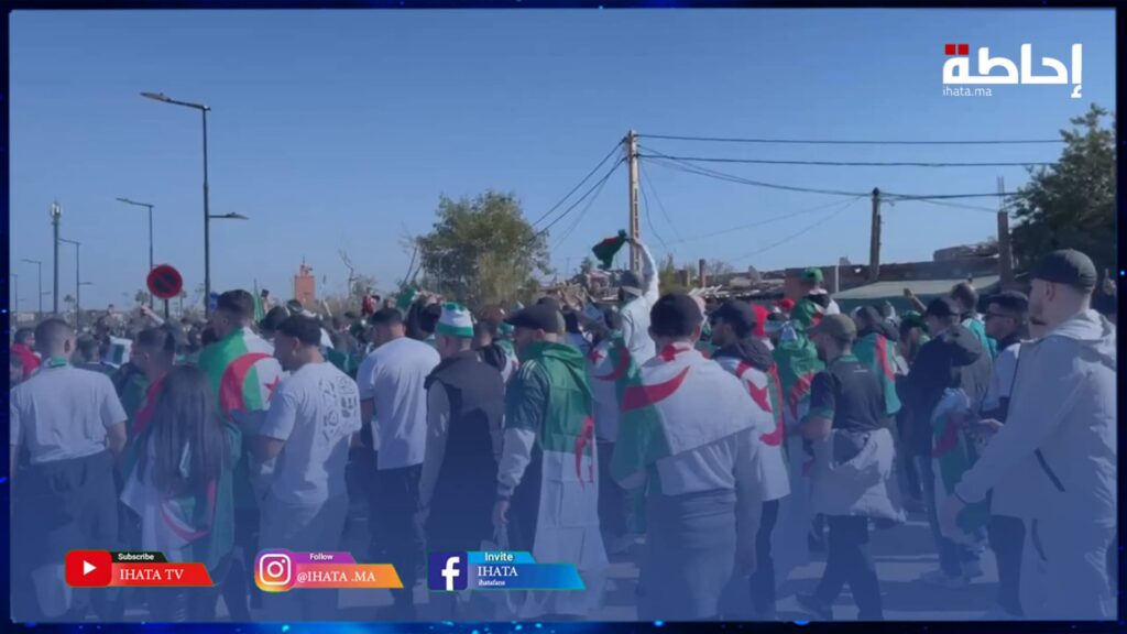 الجماهير الجزائرية تتوافد بكثافة على الملعب الكبير لمراكش قبل مواجهة نيجيريا