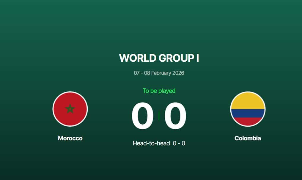 كأس ديفيز تعود إلى الدار البيضاء: المغرب يواجه كولومبيا في نادي الـ USM