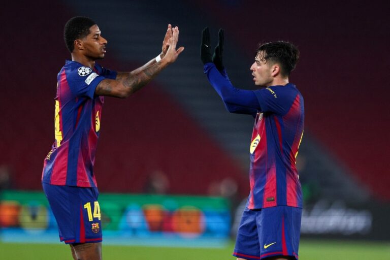 نادي برشلونة الإسباني يعلن عودة الثنائي المصاب بيدري وراشفورد