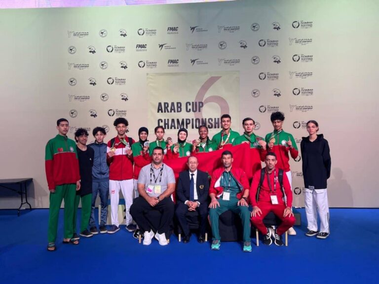"كأس العرب للتايكواندو": المنتخب الأولمبي المغربي يحرز 7 ميداليات أربع منها ذهبية