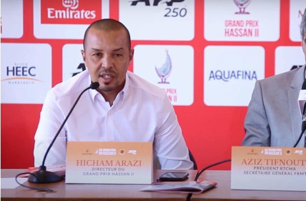 عميد المنتخب الوطني المغربي كرة المضرب ، هشام أرازي