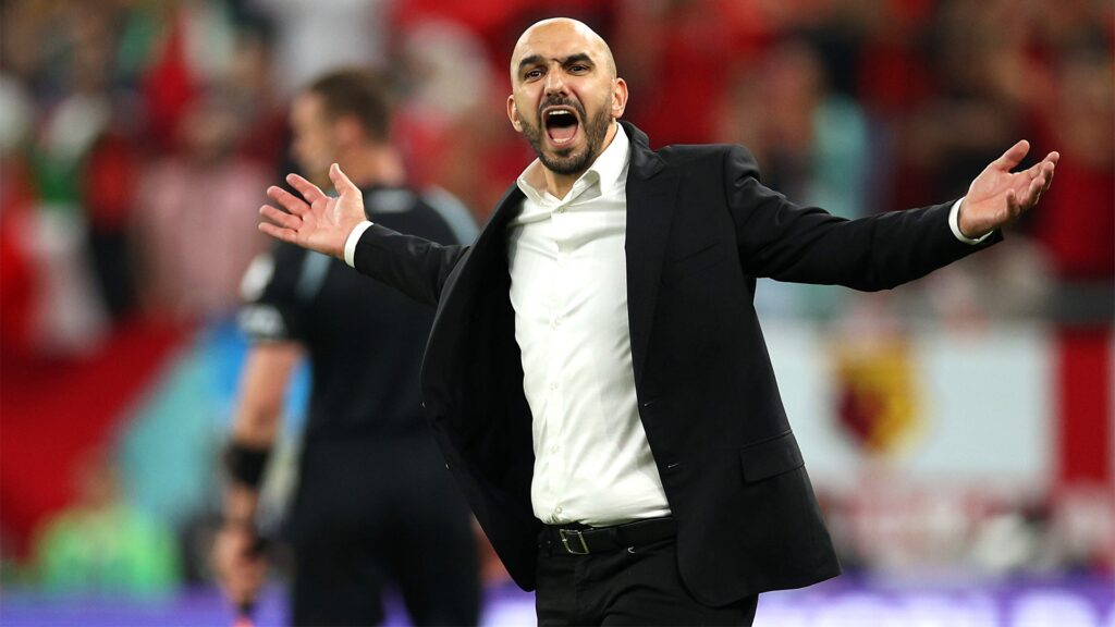 المدرب المغربي وليد الركراكي