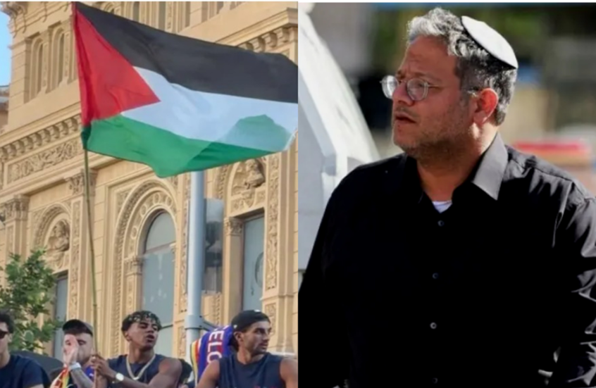 بعد رفعه لعلم فلسطين.. بن غفير يهاجم لامين يامال