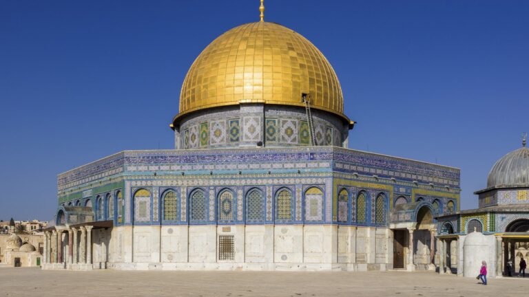 قبة الصخرة في القدس، صورة توضيحية للمدينة المقدسة