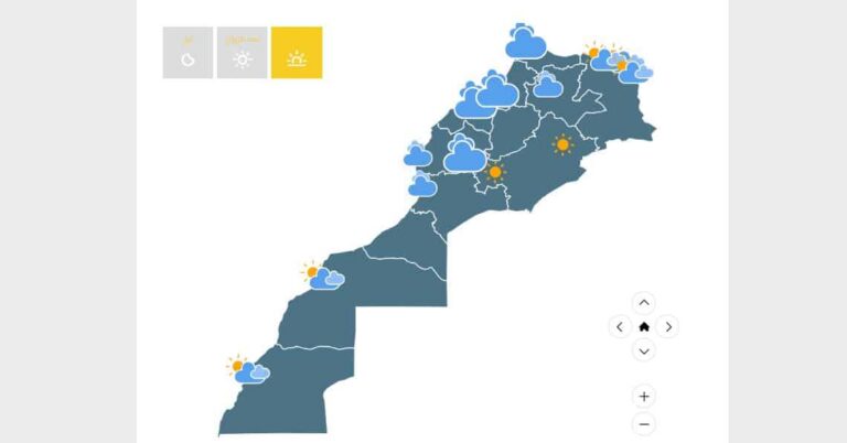 توقعات الطقس يوم الاثنين بالمغرب توقعات المديرية العامة للأرصاد