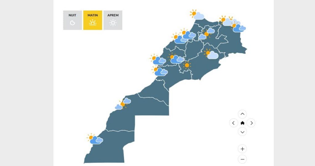 توقعات أحوال الطقس ليوم الاثنين