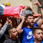 تشييع جثمان لاعب كرة القدم الفلسطيني فادي النعسان