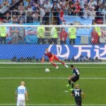 منتخب الأرجنتين خلال مباراة في كأس العالم قبل نهائي مونديال 2026