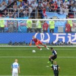 ليونيل ميسي مع منتخب الأرجنتين خلال مباراة كرة قدم