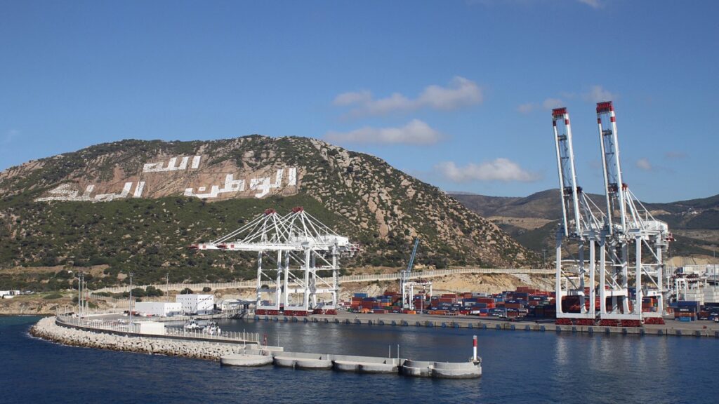 ميناء طنجة المتوسط خلال عملية عبور مغاربة العالم مرحبا 2026